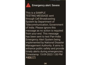 Government sends emergency alert on smartphones